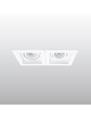 Empotrable modelo ARO RCGUR2-WH en color Blanco para 2xGU10 (no incluida)