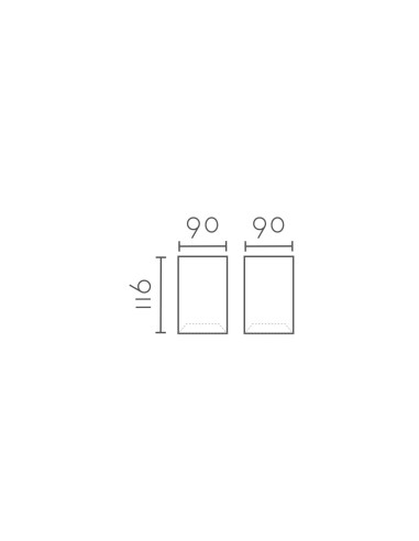 Plafón de techo modelo 1022C02-WH en color Blanco para 1xGU10 (no incluida)