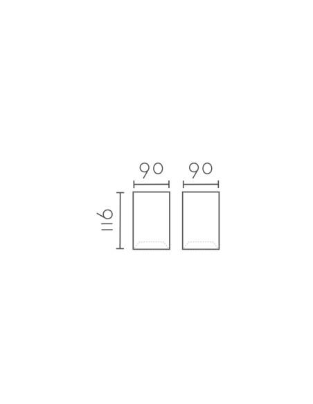 Plafón de techo modelo 1022C02-WH en color Blanco para 1xGU10 (no incluida)