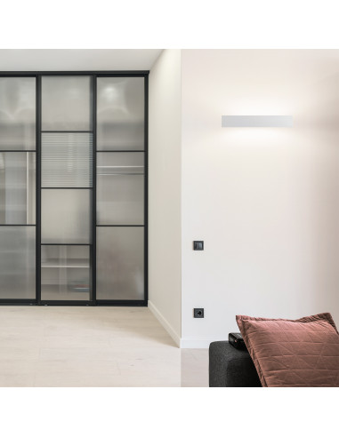 Aplique de pared modelo NORMA 500 en color Blanco