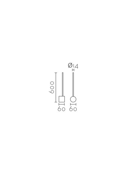 Aplique de pared modelo MB5501-BK en color Negro