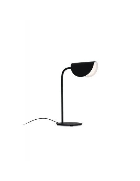Lámpara de mesa modelo MT2142-BK en color Negro para 1XG9 (no incluida)