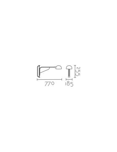 Aplique de pared modelo MB1295 para 1xE27 (no incluida)