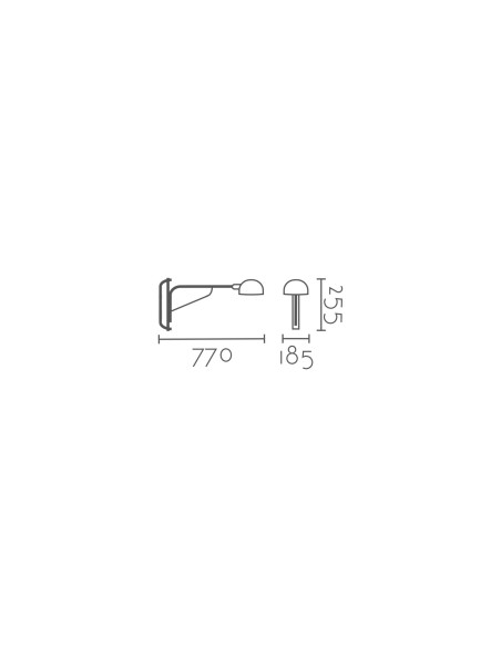 Aplique de pared modelo MB1295 para 1xE27 (no incluida)
