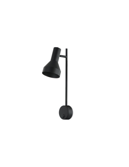 Aplique de pared modelo MB1451-BK en color Negro para 1xGU10 (no incluida)