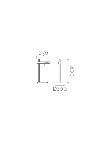 Lámpara de mesa modelo MT4010 para 1XG9 (no incluida)
