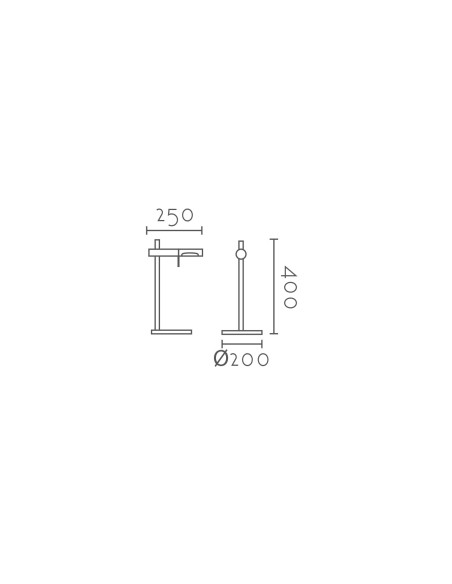 Lámpara de mesa modelo MT4010 para 1XG9 (no incluida)