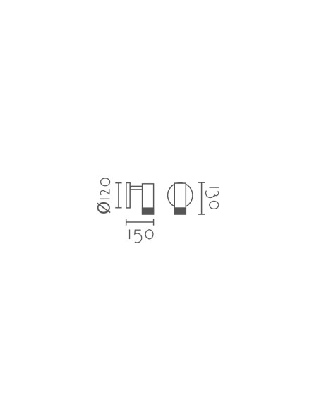 Aplique de pared modelo MB6125 para 1xGU10 (no incluida)