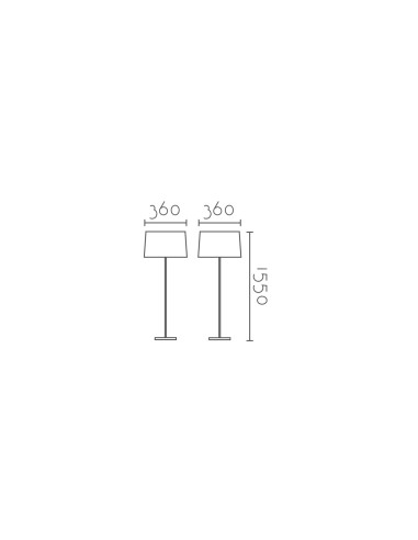 Lámpara de pie modelo ML2121 para 1xE27 (no incluida)
