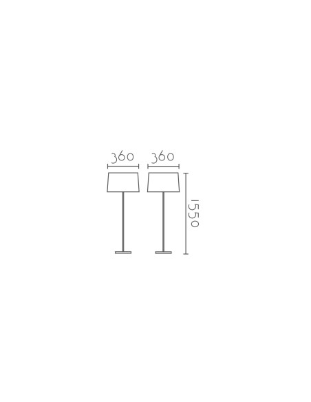 Lámpara de pie modelo ML2121 para 1xE27 (no incluida)