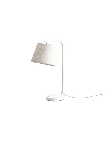 Lámpara de mesa modelo MT2260-WH en color Blanco para 1xE27 (no incluida)