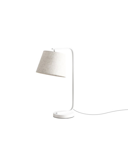 Lámpara de mesa modelo MT2260-WH en color Blanco para 1xE27 (no incluida)