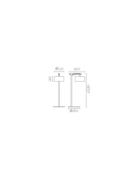 Lámpara de pie modelo ML2117-WH en color Blanco para 1xE14 (no incluida)