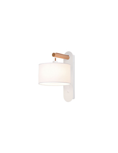 Aplique de pared modelo MB2116-WH en color Blanco para 1xE14 (no incluida)