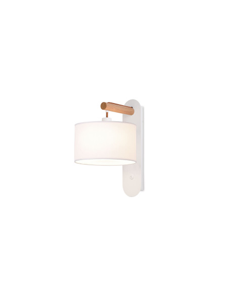 Aplique de pared modelo MB2116-WH en color Blanco para 1xE14 (no incluida)