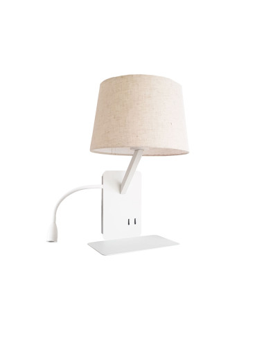 Aplique de pared modelo MB2245-IZQ en color Blanco para 1xE27 (no incluida)