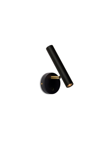 Aplique de pared modelo MB4012-BK en color Negro