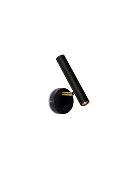 Aplique de pared modelo MB4012-BK en color Negro