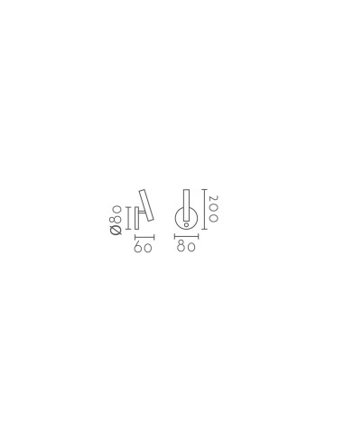 Aplique de pared modelo MB4012-BK en color Negro