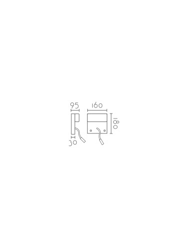 Aplique de pared modelo MB2232-WH en color Blanco