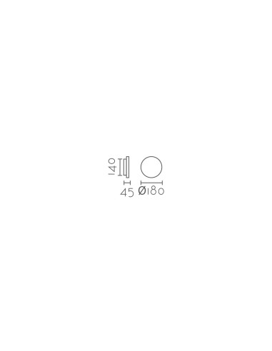 Aplique de pared modelo MB2236-WH en color Blanco