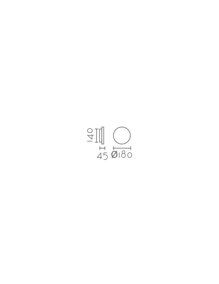 Aplique de pared modelo MB2236-WH en color Blanco