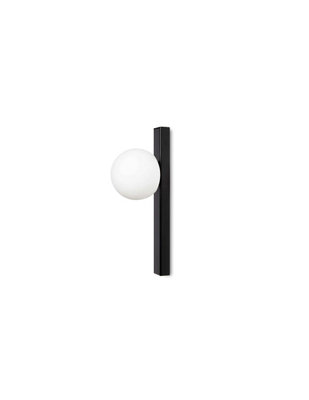Aplique de pared modelo MB4002-BK en color Negro para 1XG9 (no incluida)