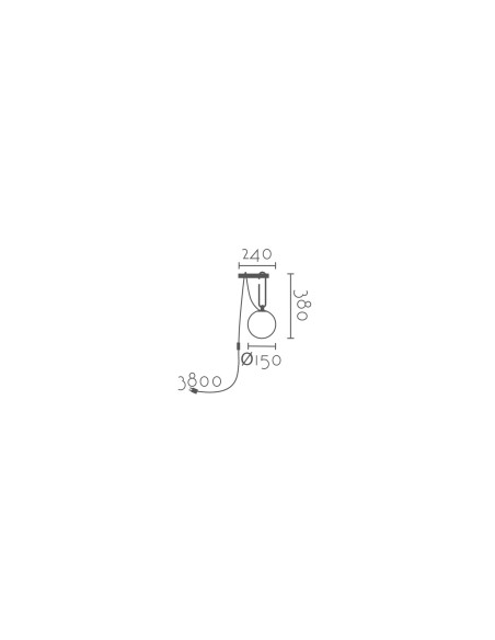 Aplique de pared modelo MB2285-BGD en color Dorado para 1xE14 (no incluida)
