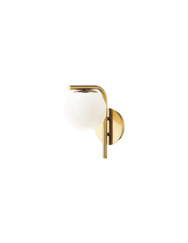 Aplique de pared modelo MB3196-GD en color Latón Antiguo para 1xE27 (no incluida)