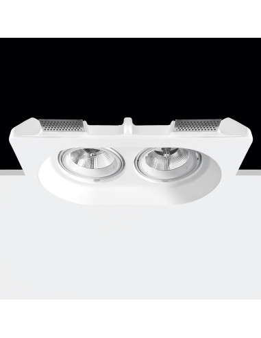 Empotrable modelo BRENDA 2 en color Blanco para 2xGU10 (no incluida)
