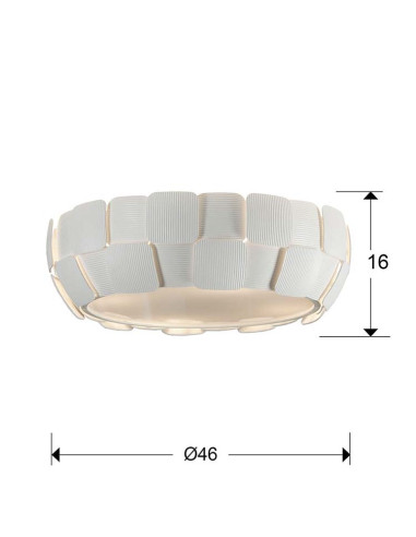 PLAFÓN QUIOS 4 LUCES
