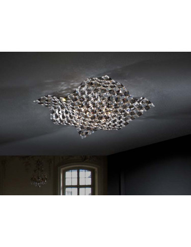 PLAFÓN 4 LUCES SATEN PEQ