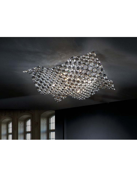 PLAFÓN 5 LUCES SATEN GDE