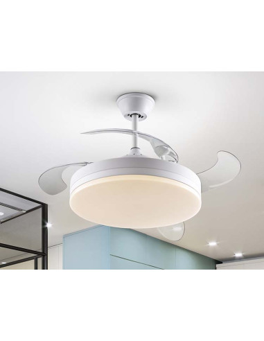 VENTO VENTILADOR TODO BLANCO D50 DIMABLE
