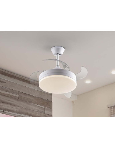 VENTO MINI VENTILADOR TODO BLANC D40 DIMABLE