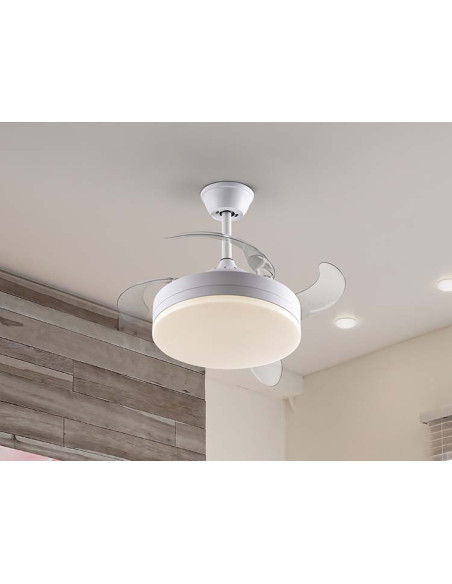VENTO MINI VENTILADOR TODO BLANC D40 DIMABLE