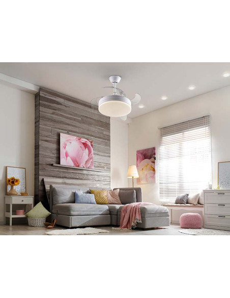 VENTO MINI VENTILADOR TODO BLANC D40 DIMABLE