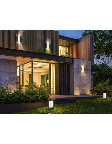 MATIA APLIQUE EXTERIOR GRIS IP65