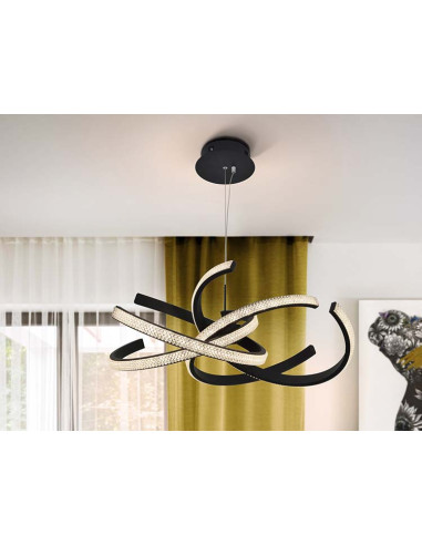 LÁMPARA RING II NEGRO 70Ø