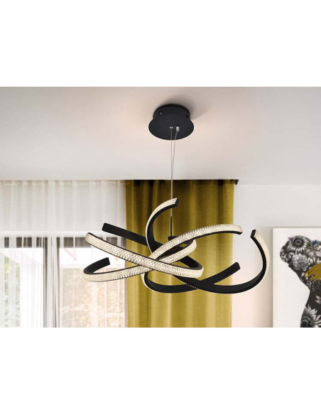 LÁMPARA RING II NEGRO 70Ø