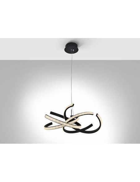 LÁMPARA RING II NEGRO 70Ø