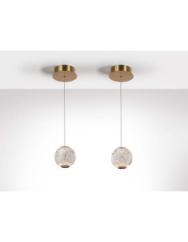 LÁMPARA 1 LUZ LED AUSTRAL ORO Ø12