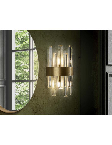 GRACE APLIQUE 2 LUCES ORO