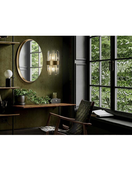 GRACE APLIQUE 2 LUCES ORO