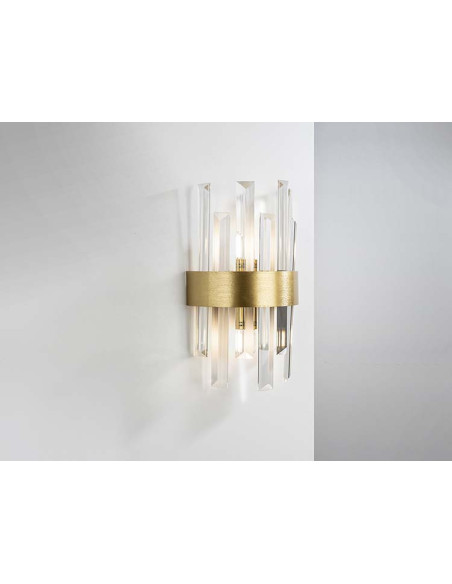 GRACE APLIQUE 2 LUCES ORO