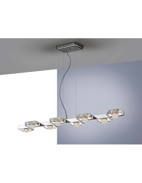 LÁMPARA SURIA II 8 LUCES LED