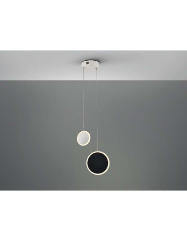 DUO LÁMPARA 2 LUCES BLANCO NEGRO