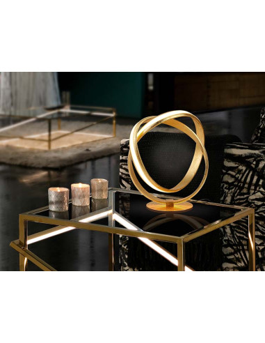 SOBREMESA LAZAS PAN ORO Ø30