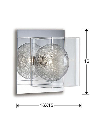 APLIQUE 1 LUZ ECLIPSE