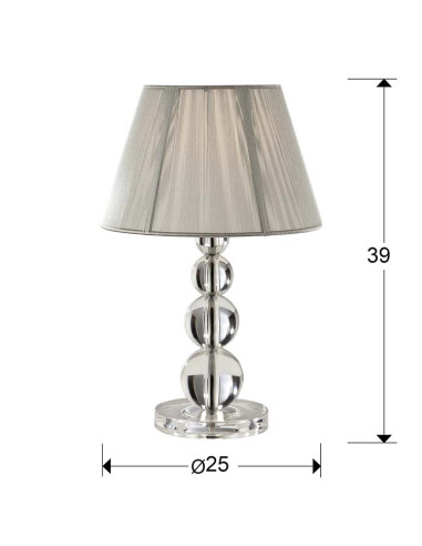 SOBREMESA PEQUEÑA MERCURY TRANS 1 LUZ